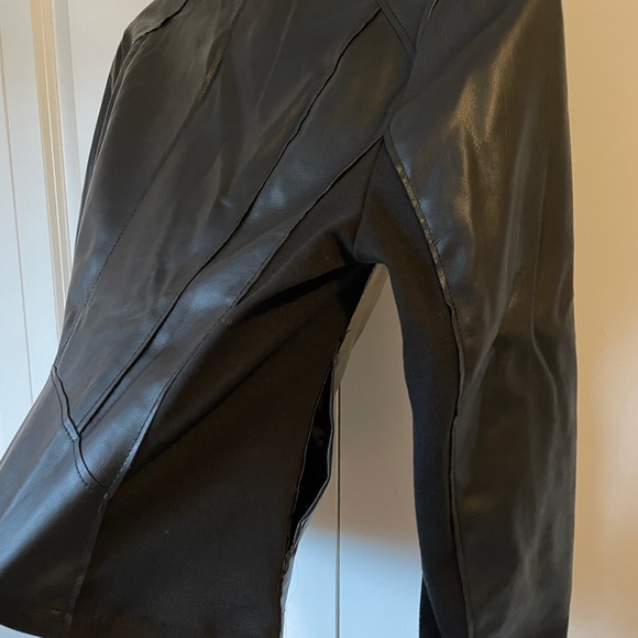 Asymetrical Zip Leather Jacket - Picture 5 of 5